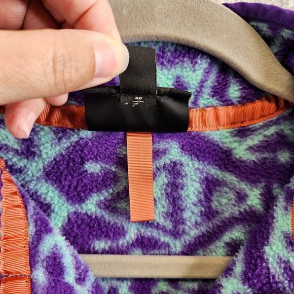 Patagonia Synchilla Sweater Womens XS Ikat Big Fish T-Snap Fleece Aztec Tribal - Picture 7 of 14